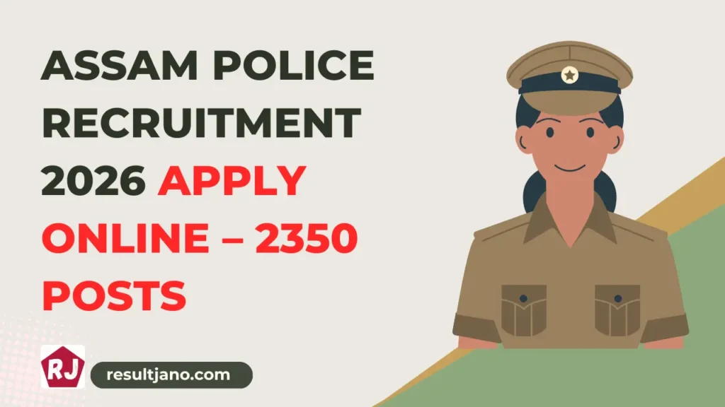 Assam Police Recruitment 2026