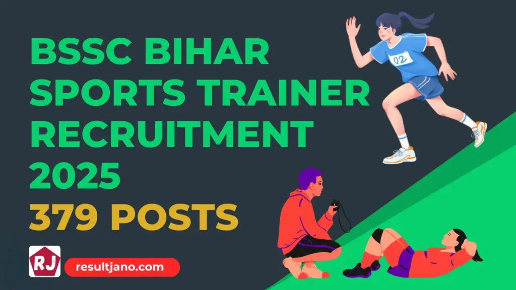 BSSC Bihar Sports Trainer Recruitment 2025