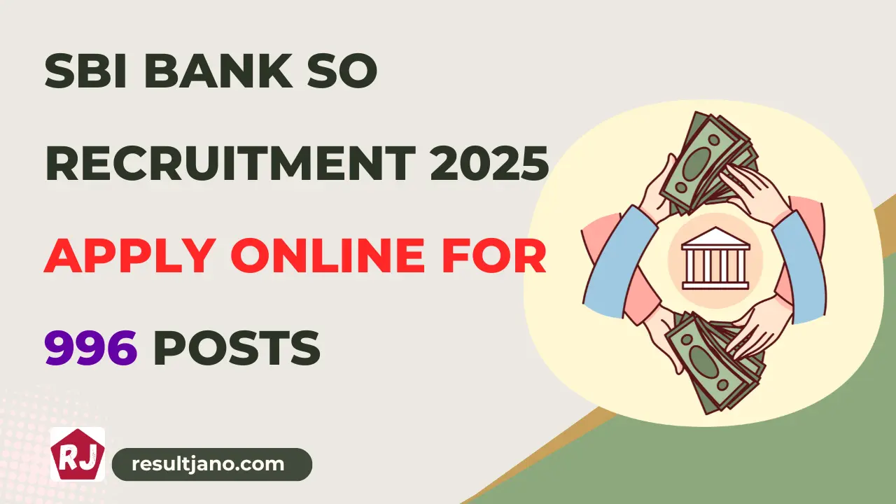 SBI Bank SO Recruitment 2025