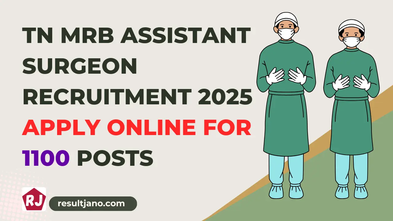 TN MRB Assistant Surgeon Recruitment 2025