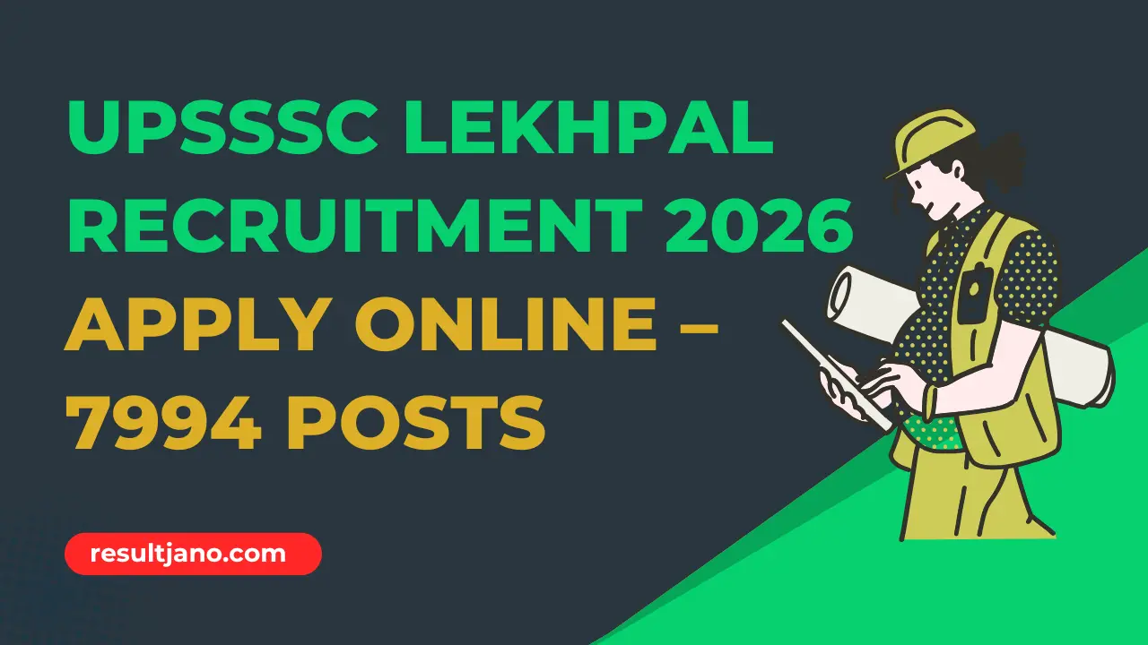UPSSSC Lekhpal Recruitment 2026