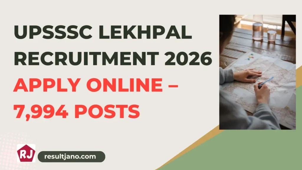 UPSSSC Lekhpal Recruitment 2026