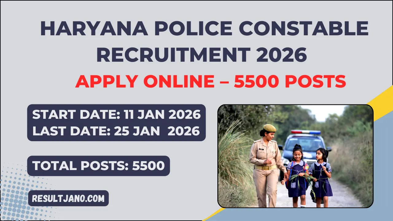 Haryana Police Constable Recruitment 2026