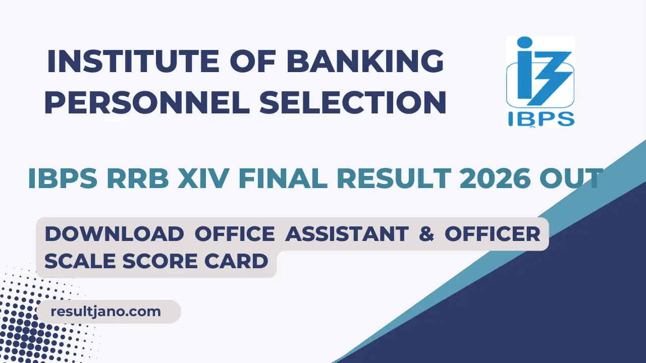 IBPS RRB XIV Final Result 2026 Out