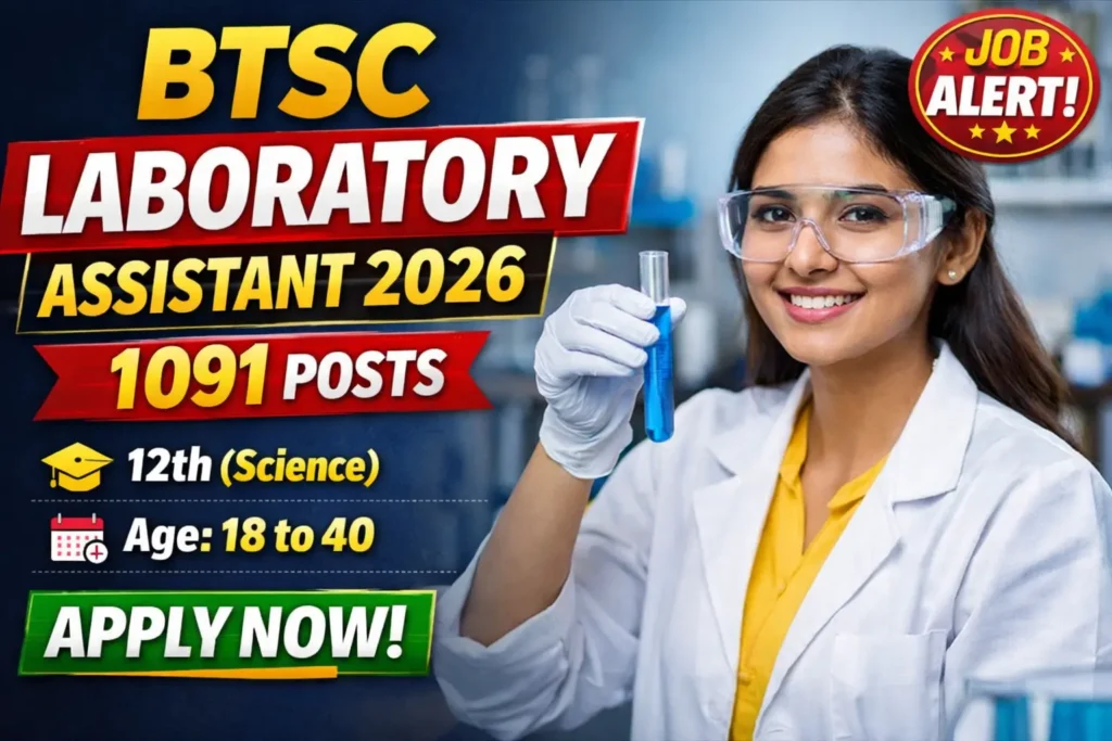 BTSC Laboratory Assistant recruitment 2026