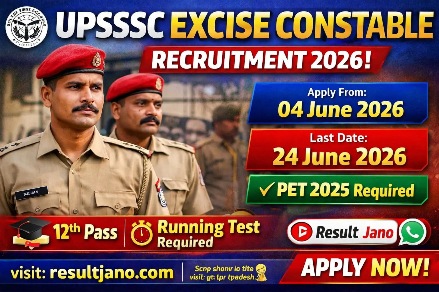 UPSSSC Aabkari Sipahi (Excise Constable) Recruitment 2026